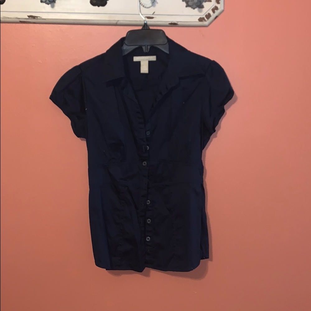 Banana Republic navy blouse